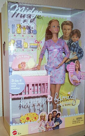 midge and baby happy family barbie