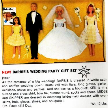 Mattel had figured out that a wedding theme sold well to their targeted 