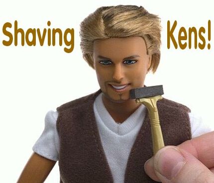 cool shaving ken doll